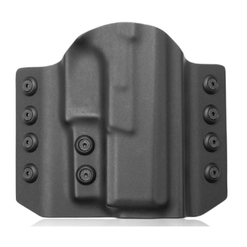 Glock 19 OWB, Kydex, 1.5 inch plastic clip, right hand, black- RF-KOG19A