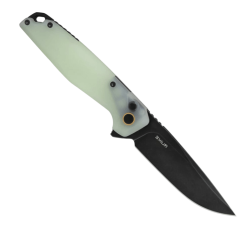 Ruike P873-C Folding Knife – Drop Point Blade, Micarta Handle, Button Lock