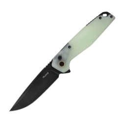 Ruike P873-C Folding Knife – Drop Point Blade, Micarta Handle, Button Lock