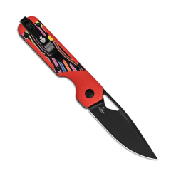 Kizer Mini Militaw V3634SA2 Multicolored G10 Handle Nitro-V Black PVD Blade Folding Knife