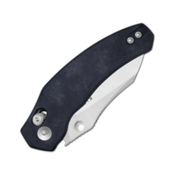 Kizer Mini Bulldog V3672SA – Blue Canyon Richlite Handle Folding Knife