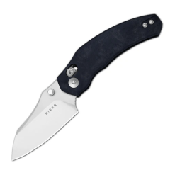 Kizer Mini Bulldog V3672SA – Blue Canyon Richlite Handle Folding Knife