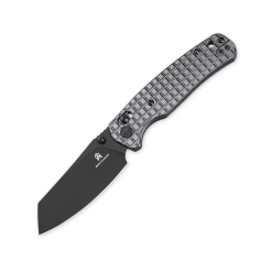 Bestechman Cicada’s Wing BMK06-S-2 – Black PVD Blade & Frag Pattern Steel Handle Folding Knife