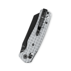 Bestechman Cicada’s Wing BMK06-S-2 – Black PVD Blade & Frag Pattern Steel Handle Folding Knife