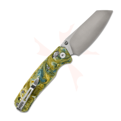 Bestechman Cicada’s Wing BMK06P – Green Resin Handle Folding Knife