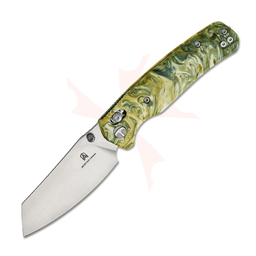 Bestechman Cicada’s Wing BMK06P – Green Resin Handle Folding Knife