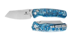 Bestechman Cicada’s Wing BMK06Q – Blue Resin Handle Folding Knife
