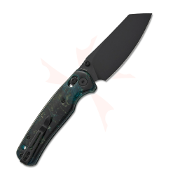 Bestechman Cicada’s Wing BMK06R– Black Blade & Teal Resin Handle Folding Knife