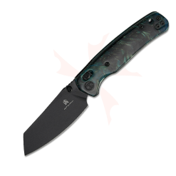 Bestechman Cicada’s Wing BMK06R– Black Blade & Teal Resin Handle Folding Knife