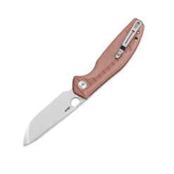 Bestechman Angry Owl BMK12D-1–D2 Blade & Brown G10 Handle Folding Knife