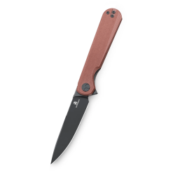 Bestechman Flick BMK13G – Black PVD D2 Blade & Brown G10 Handle Flipper Knife
