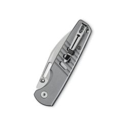Bestechman Vector BMK15B– D2 Stonewash Blade & Grey Aluminum Handle Folding Knife