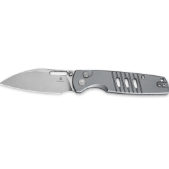 Bestechman Vector BMK15B– D2 Stonewash Blade & Grey Aluminum Handle Folding Knife