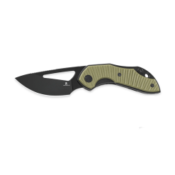 Bestechman Triassic BMK17D–Black PVD Blade & OD Green G10 Handle Folding Knife