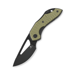 Bestechman Triassic BMK17D–Black PVD Blade & OD Green G10 Handle Folding Knife