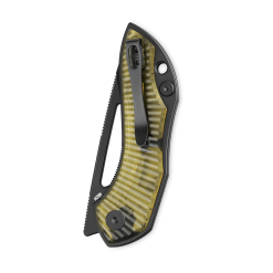 Bestechman Triassic BMK17F –Black PVD Blade & Amber Ultem Handle Folding Knife