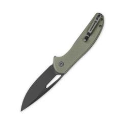 Bestechman Whalefin BMK18D–Black PVD D2 Blade & OD Green G10 Handle Folding Knife