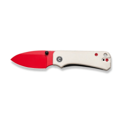 Civivi Baby Banter Thumb Stud Knife C19068S-7 – Red Blade & Ivory G10 Handle