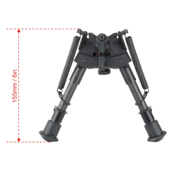 Vector Optics RSCFS-06 Carbon Fiber 6-9 Inch Swivel Spring Bipod