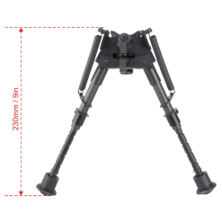 Vector Optics RSCFS-06 Carbon Fiber 6-9 Inch Swivel Spring Bipod