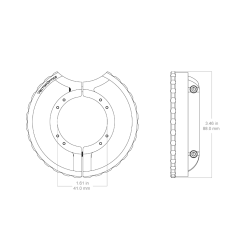 Vector Optics Tauron Scope Side Focus Wheel-SCBSW-T1
