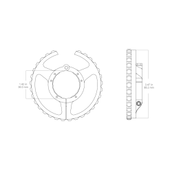Vector Optics SCCON-SW2 Continental Gen II Big Side Wheel for Rifle Scope Side Focus