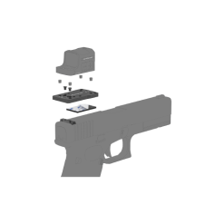 Vector Optics 2-in-1 MOJ / MGT Universal Dovetail Adapter Mount for Glock SCFRM-GK10