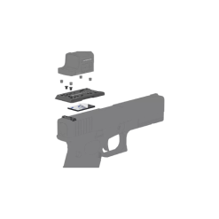 Vector Optics 4-in-1 Universal Dovetail Adapter Mount for Glock SCFRM-GK11 – MOJ / MGT / TEK / GIN Compatible