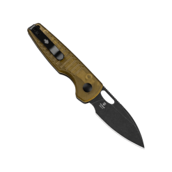 Kizer Parakeet V2706A1 Yellow Handle Nitro-V Black PVD Blade Folding Knife