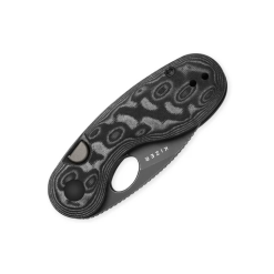 Kizer Microbe V2742A5– Vortex Pattern Micarta Handle, Button Liner Lock Folding Knife