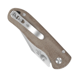 Kizer Drop Bear 2 V3619.2CC1– Brown Micarta Handle Folding Knife