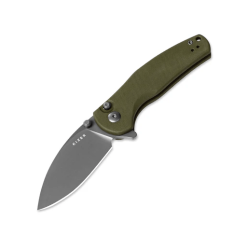 Kizer Mini Grouper V3669A3 Folding Knife – D2 Drop Point Blade with Olive Green G10 Handle
