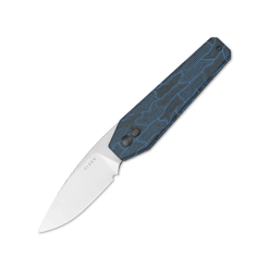 Kizer Tomb V3692A3 Folding Knife – Button Lock Knife with Damascus G10 Handle