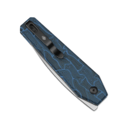 Kizer Tomb V3692A3 Folding Knife – Button Lock Knife with Damascus G10 Handle