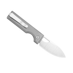 Kizer Little Ringbo V3708A1 Grey Folding Knife – Gentleman’s Button Liner Lock