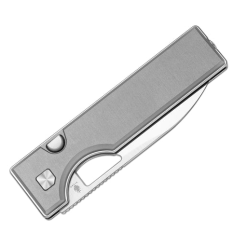 Kizer Little Ringbo V3708A1 Grey Folding Knife – Gentleman’s Button Liner Lock
