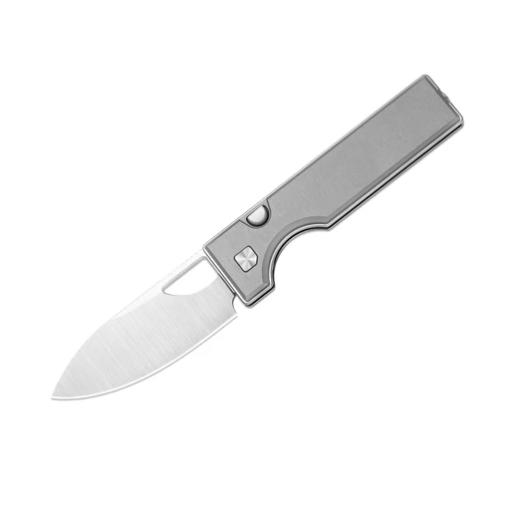 Kizer Little Ringbo V3708A1 Grey Folding Knife – Gentleman’s Button Liner Lock