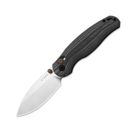 Kizer Phoca CD V3781CDA1 Folding Knife With Black UltreX Micarta Handle