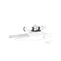 Vector Optics 34mm 20MOA One Piece High Picatinny Mount XASR-3015