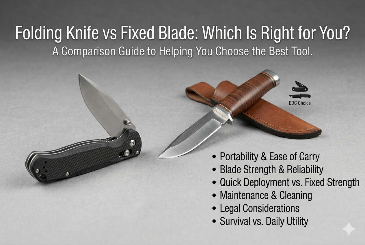 Folding Knife vs Fixed Blade: Which Is Right for You?