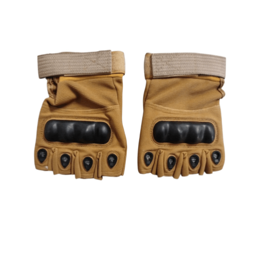 Fas084 Half Finger Tactical Gloves with Hard Knuckle Protection