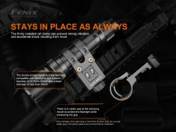 Fenix ALG-15 Tactical Flashlight Rail Mount Picatinny