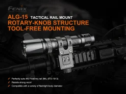 Fenix ALG-15 Tactical Flashlight Rail Mount Picatinny