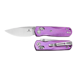 Bestechman Sprite BMK21H Purple Crystallized Titanium Handle Folding Knife
