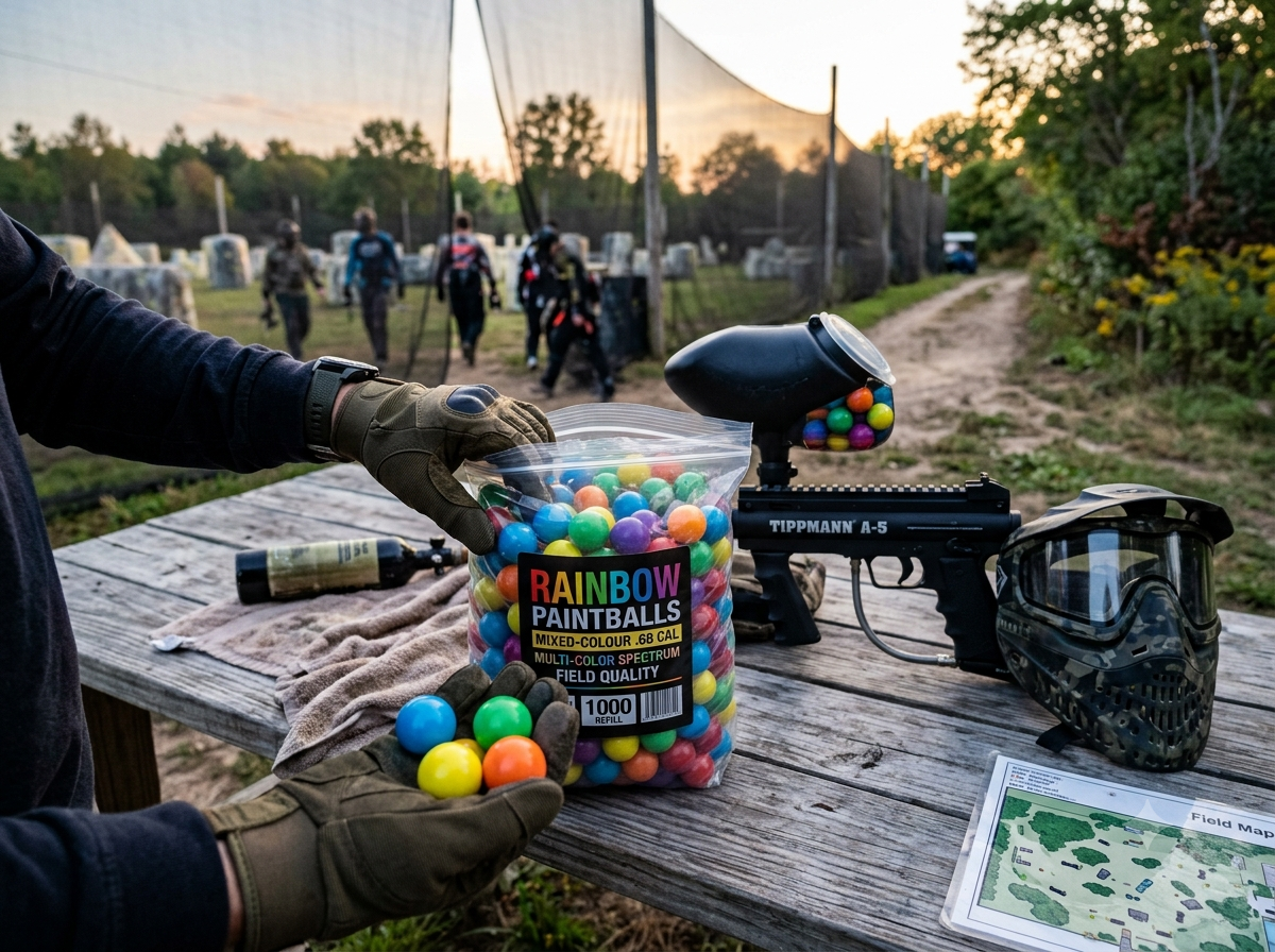 Rainbow Paintballs Review: Are Mixed-Colour .68 Cal Paintballs Worth Buying?