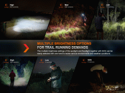Fenix HL32R-T Black Trail Running Headlamp 800 Lumens