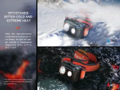 Fenix HL32R-T Black Trail Running Headlamp 800 Lumens