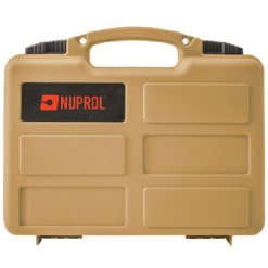 Nuprol Essential Pistol Case IP65 Tan - Wave Foam Protective Airsoft Gun Case NHC-02-TAN