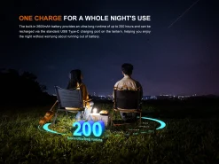 Fenix CL22R Polar Black Camping Lantern 500 Lumens
