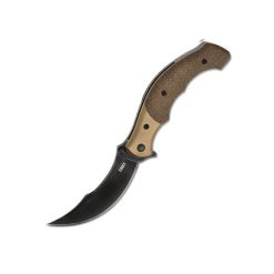 CRKT Ritual Compact Folding Knife Brown Micarta (CRKT-7465)